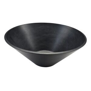Vintage MCM Acca David Douglas Bowl Black Conical Salad Fruit 10.5